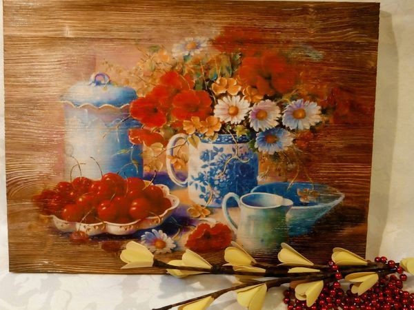 Вживляем лазерную распечатку в брашированную поверхность