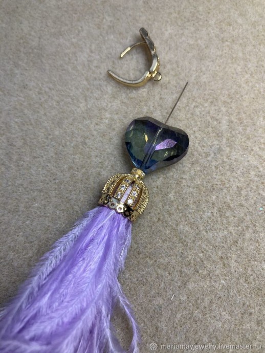 Воздушные серьги-пёрышки