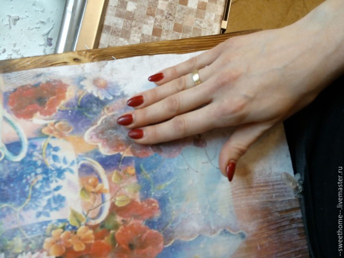 Вживляем лазерную распечатку в брашированную поверхность