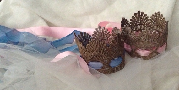 Кружевные короны для маленьких принцесс