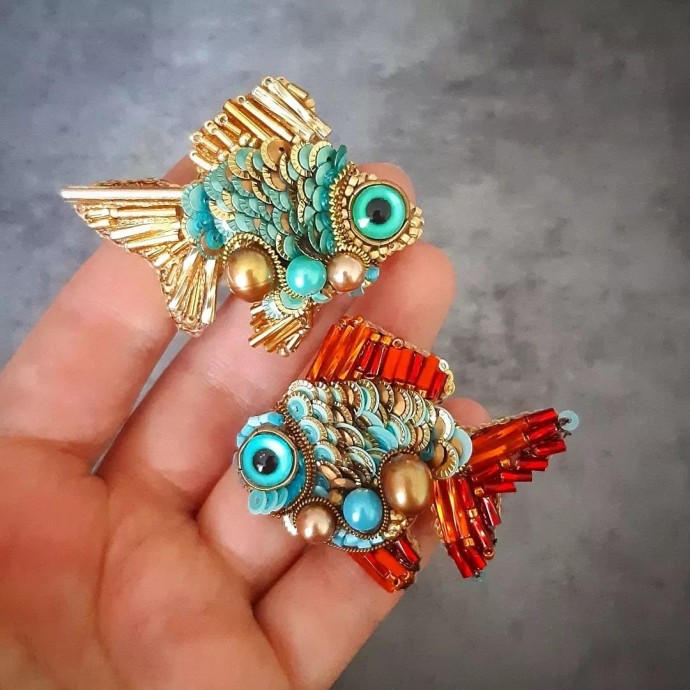 Броши ручной работы