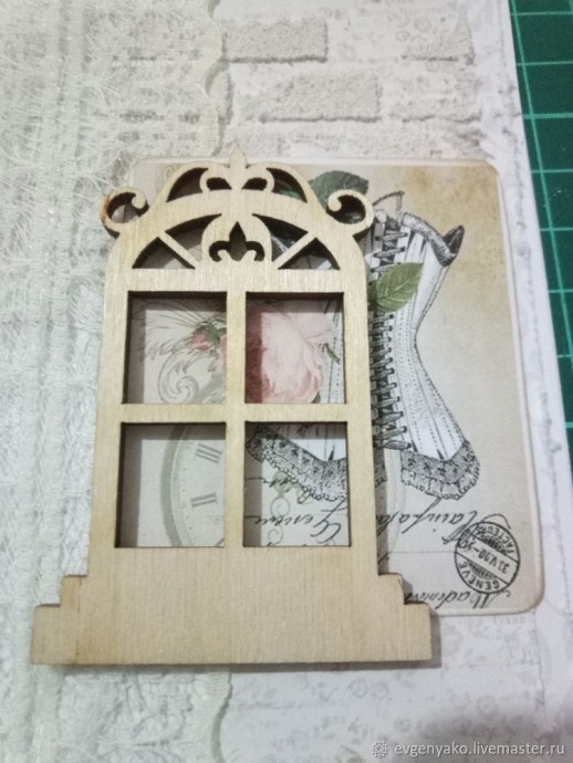 Открытка в стиле шебби-шик