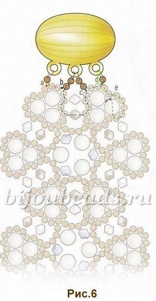 Нарядный браслет из бисера и жемчуга