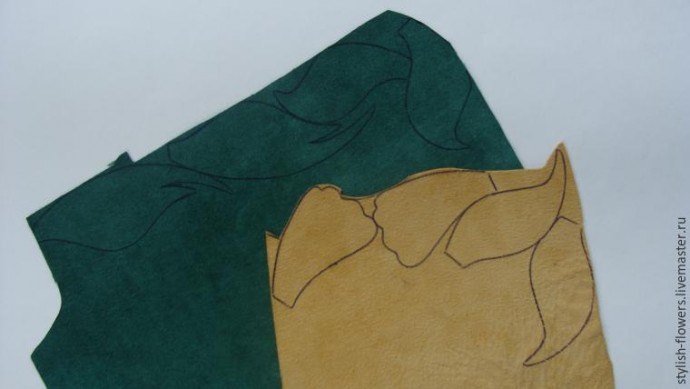 Создаем ободок из кожи "Лесная фея"