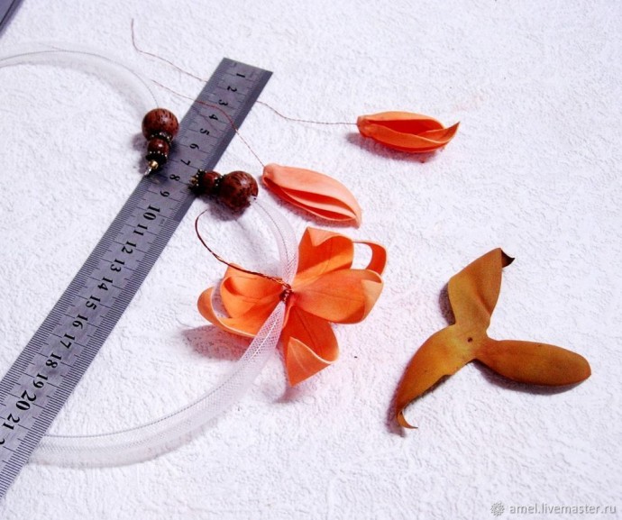 Великолепное колье "Тигровая лилия"