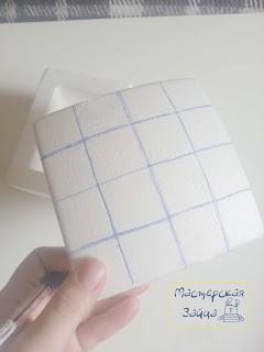 Декор шкатулки из пенопласта