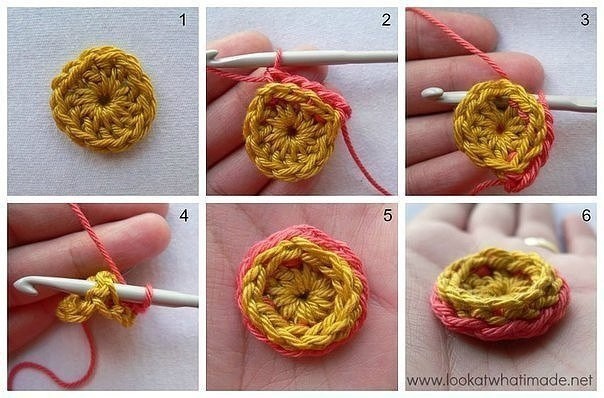 Красивейший квадратный мотив крючком