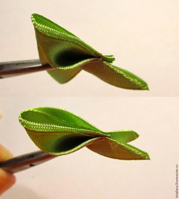 Резиночка для волос канзаши