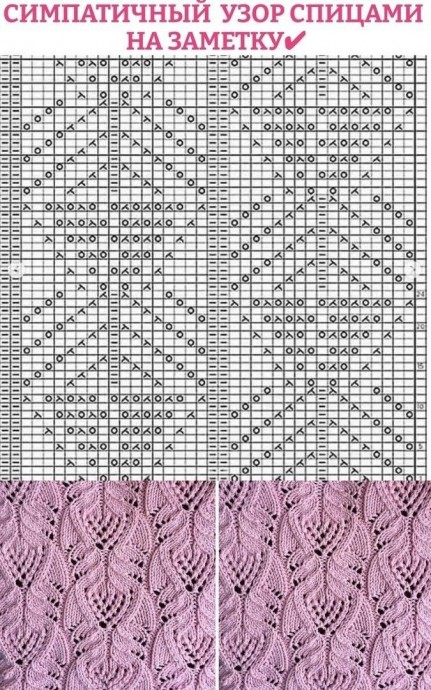 Красивые узоры крючком и на спицах