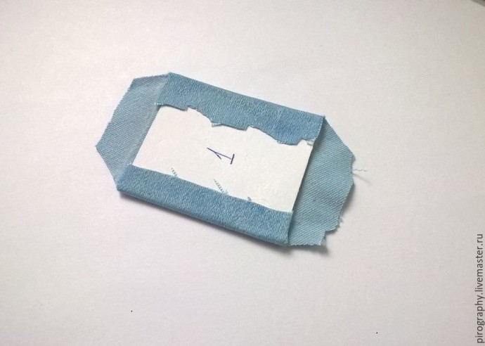 Внутреннее оформление шкатулки в морском стиле: мастер-класс