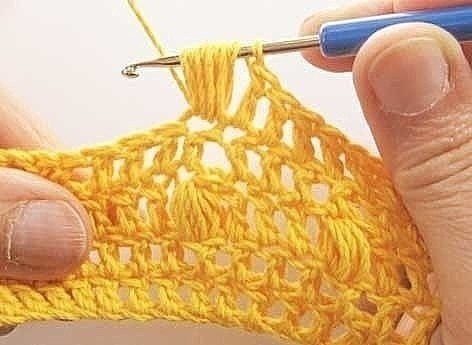 Как вязать пышный столбик