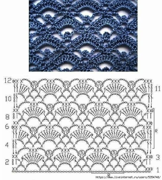​Красивые узоры крючком и на спицах