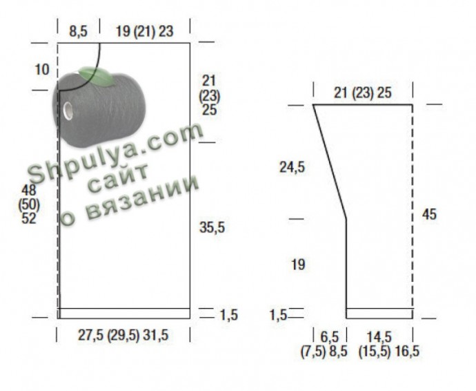 Вязаный жакет на молнии с простым сетчатым узором