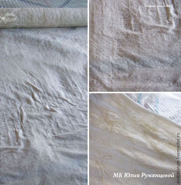 Валяние тонкого палантина с объемными маками в 3D технике