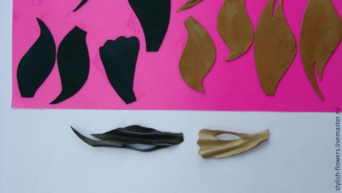 Создаем ободок из кожи "Лесная фея"