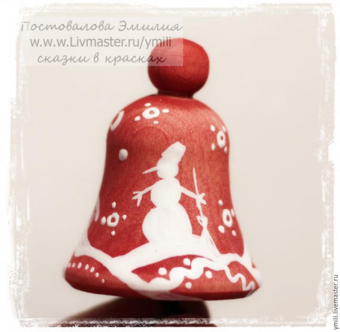 Роспись декоративного колокольчика