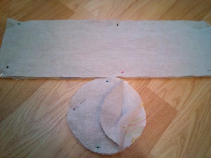 Шьем текстильную корзиночку из льна с вышивкой лентами