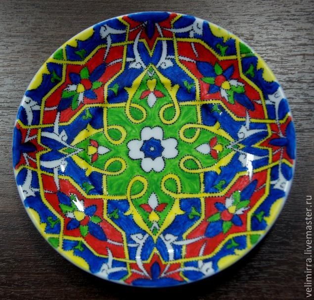 Таджикский орнамент тарелки