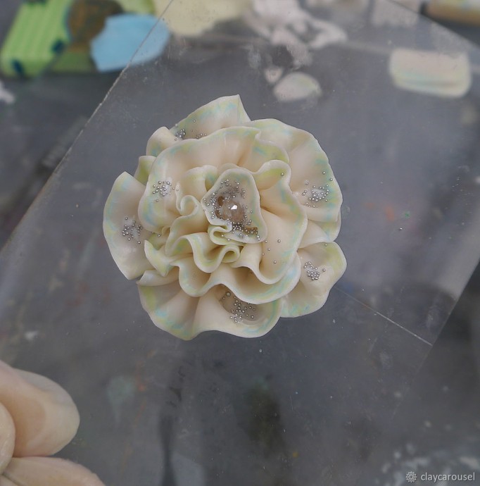 Создание полимерного цветка из полимерной глины
