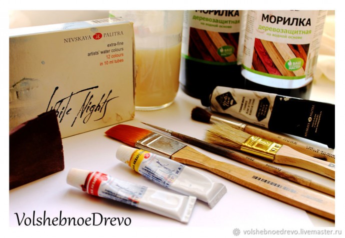 Расписываем подставки под горячее в этно-стиле