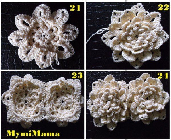 Вяжем объемный цветок крючком: мастер-класс
