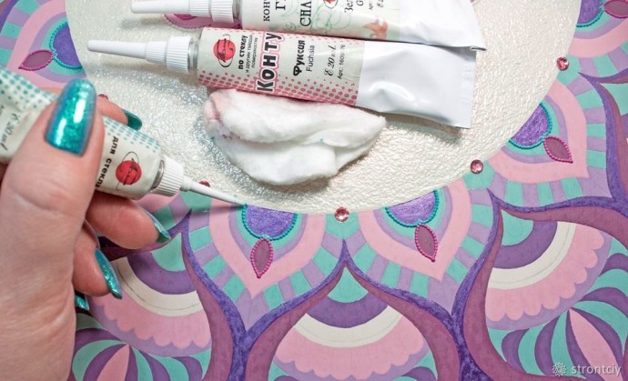 Расписываем интерьерные часы в смешанной технике