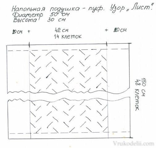 Напольная подушка-пуф