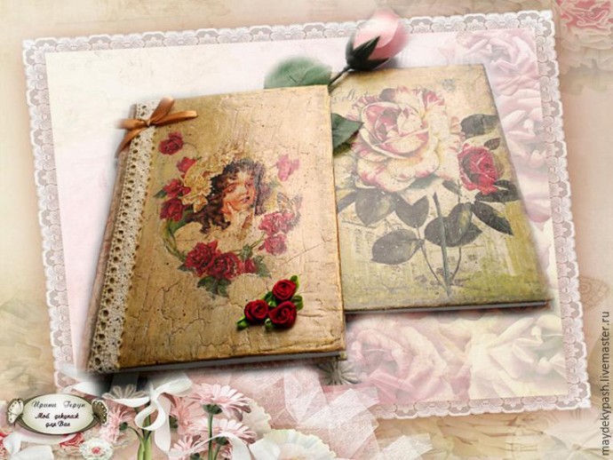 Декорируем обложку блокнота в винтажном стиле: часть 1