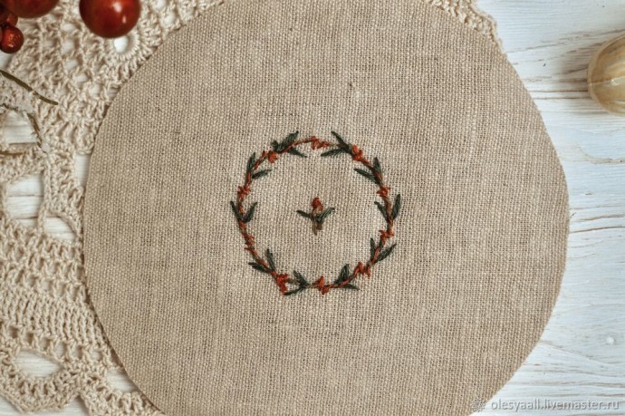 Мастер-класс по созданию новогоднего декора с вышивкой