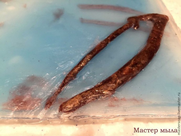 Мастер-класс по мыльной картине "Снегирь": часть 3