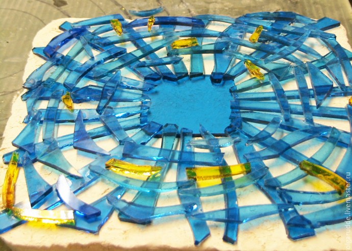 Создаем подсвечник из цветного стекла в технике фьюзинг: часть 2