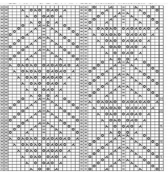 Невероятной красоты узор "Медвежьи лапки"
