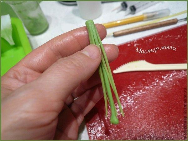 Мастер класс по изготовлению мыльной лилии: часть 5