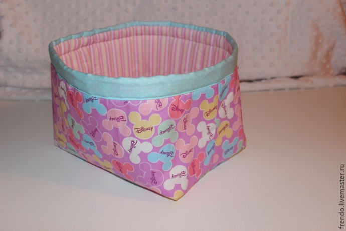 Шьем хлопковую корзину для мелочей