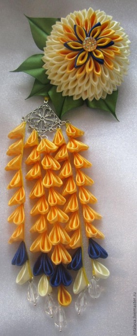 Создаем шидаре: основной элемент украшений в технике канзаши