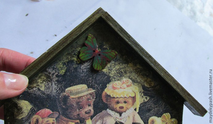 Ключница-вешалка "Медвежата": часть 4