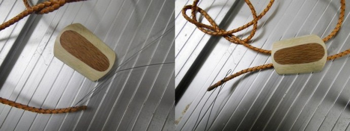 Изготовление галстука-боло из рога лося