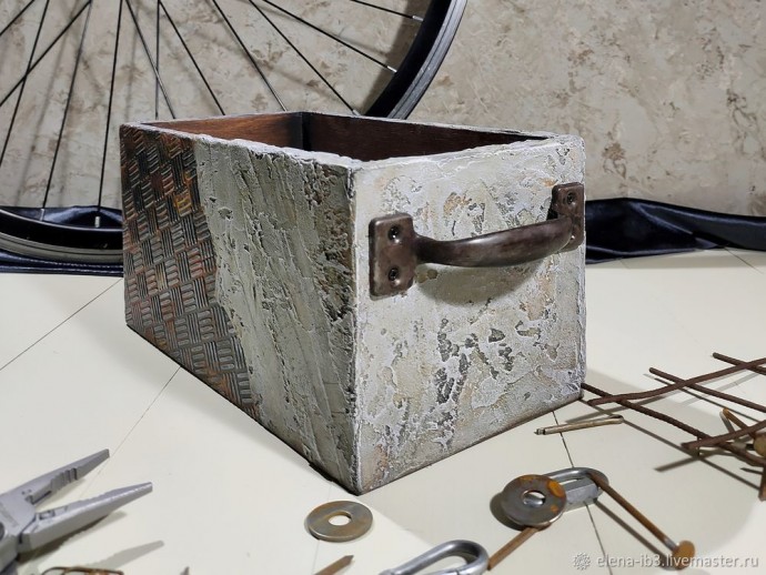 Короб для хранения "Бетон и ржавчина"