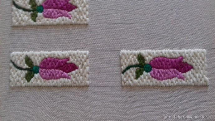 Мастер-класс по созданию вышитого панно "Вальс цветов": часть 2