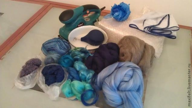 Валяный конверт - трансформер для новорождённого: часть 1