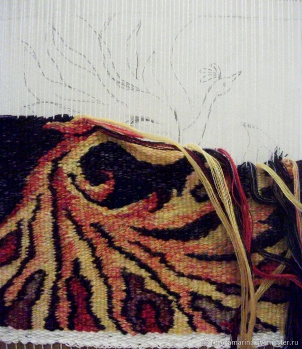 Ткём гобелен "Жар-птица": часть 2