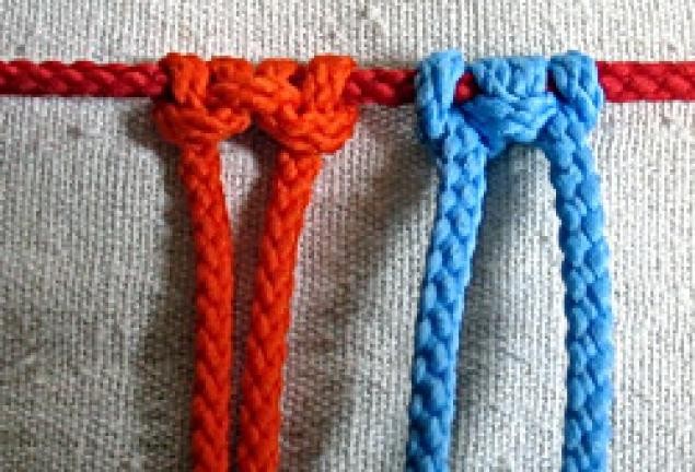Макраме: базовые узлы: часть 1