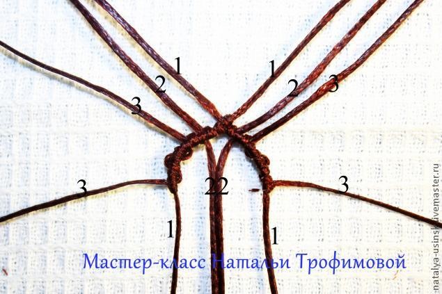 Кольцо в технике макраме: часть 1