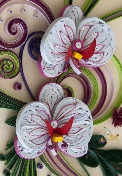 Идеи прекрасных цветов в технике квиллинга