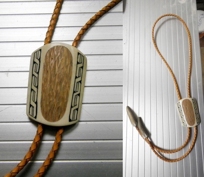 Изготовление галстука-боло из рога лося