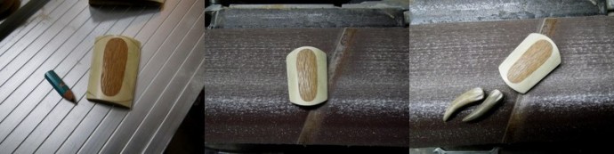 Изготовление галстука-боло из рога лося