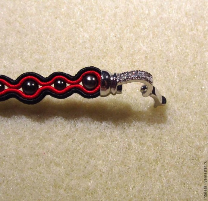 Создаем колье в технике сутажной вышивки: часть 6