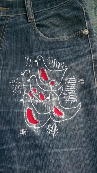 Заплатки на джинсах