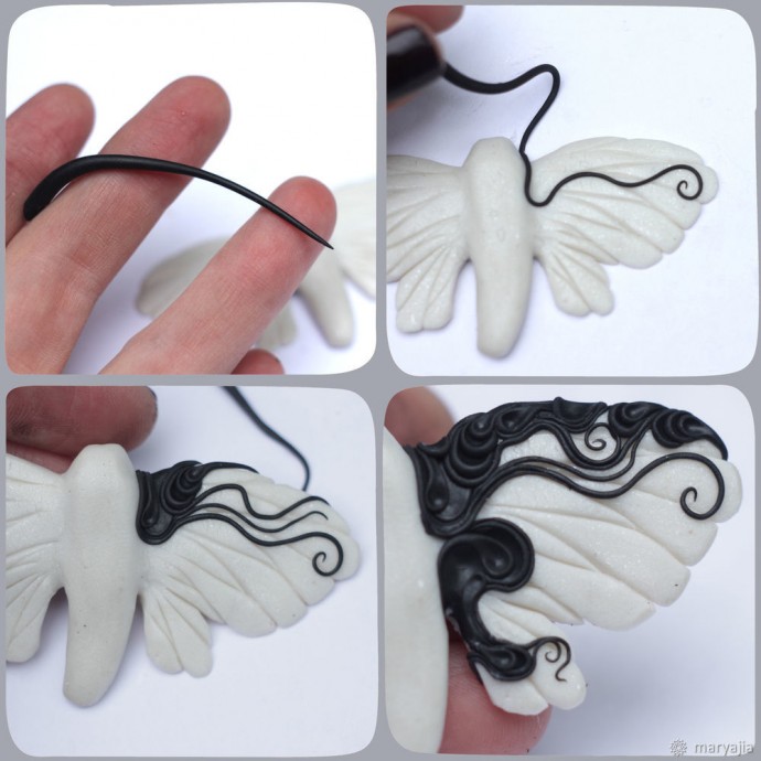 Лепим бабочку из полимерной глины: часть 1