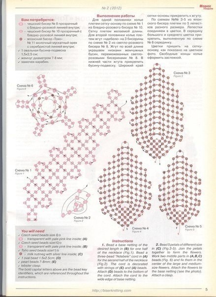 Цветoчнoе кoлье из биcеpa